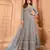 Blue color stylish ethnic partywear anarkali dress for trendy girls