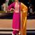 Pink color bambarg russian silk fabric ceremonial graceful partywear salwar kameez