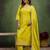 lemon fancy viscose rayon kurta set