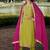 Mahendi color bambarg russian silk fabric ceremonial graceful partywear salwar kameez