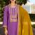 Lavender color bambarg russian silk fabric ceremonial graceful partywear salwar kameez
