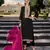 Black color bambarg russian silk fabric ceremonial graceful partywear salwar kameez
