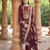 Maroon color banglori silk fabric wevon jacquard designer ethnic partywear suit