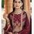 Maroon color banglori silk fabric wevon jacquard designer ethnic partywear suit