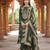 Green color banglori silk fabric wevon jacquard designer ethnic partywear suit