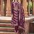 Purple color banglori silk fabric wevon jacquard designer ethnic partywear suit