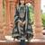 Teal color banglori silk fabric wevon jacquard designer ethnic partywear suit