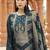 Teal color banglori silk fabric wevon jacquard designer ethnic partywear suit