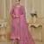 Pink color beautiful silk fabric designer ceremonial looks ethnic suit