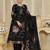 Black color beautiful silk fabric designer ceremonial looks ethnic suit