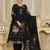Black color beautiful silk fabric designer ceremonial looks ethnic suit