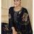 Black color beautiful silk fabric designer ceremonial looks ethnic suit