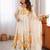 Stunning White Floral Printed Organza Festival Wear Anarkali Suit
