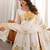 Stunning White Floral Printed Organza Festival Wear Anarkali Suit