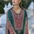 Rama color gajji silk fabric designer embroidery work graceful ceremonial wear salwar kameez