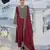 Maroon color gajji silk fabric designer embroidery work graceful ceremonial wear salwar kameez