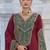 Maroon color gajji silk fabric designer embroidery work graceful ceremonial wear salwar kameez