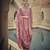Pink color silk cotton fabric designer partywear ethnic ceremonial suit