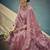 Pink color silk cotton fabric designer partywear ethnic ceremonial suit