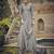 Grey color silk cotton fabric designer partywear ethnic ceremonial suit
