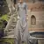 Grey color silk cotton fabric designer partywear ethnic ceremonial suit