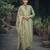 Green color silk cotton fabric designer partywear ethnic ceremonial suit