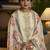 Cream color cambric cotton fabric beautiful ceremonial salwar kameez for graceful looks