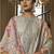 Grey color cambric cotton fabric beautiful ceremonial salwar kameez for graceful looks