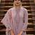Purple color cambric cotton fabric beautiful ceremonial salwar kameez for graceful looks