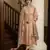 Peach color cambric cotton fabric beautiful ceremonial salwar kameez for graceful looks