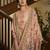 Peach color cambric cotton fabric beautiful ceremonial salwar kameez for graceful looks