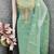 Green color beautiful kasha simmer jacquard trending and stylish partywear suit for girls
