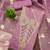 Lavender color beautiful kasha simmer jacquard trending and stylish partywear suit for girls