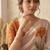 White Color digital prints flower and hand cutdana work Silk Blend Saree