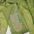 Green color graceful partywear ethnic dani cotton fabric suit for girls