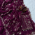 purple sequin embroidery in mono banglori chiffon saree