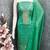 Sea green color graceful partywear ethnic dani cotton fabric suit for girls