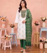 Off white color stylish rayon fabric graceful ethnic salwar kameez