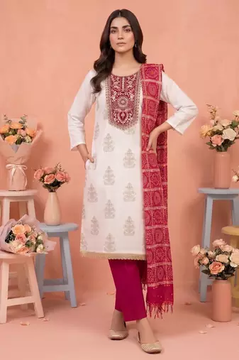 Off white color stylish rayon fabric graceful ethnic salwar kameez