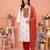 Off white color stylish rayon fabric graceful ethnic salwar kameez