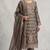 Mahendi color beautiful designer embroidered partywear suit