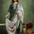 green fancy blended cotton kurta set