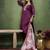 purple fancy blended cotton kurta set