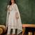 white fancy viscose rayon kurta set