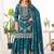 teal fancy pure silk kurta set