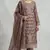 Mauve color beautiful designer embroidered partywear suit