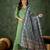 green fancy blended cotton kurta set
