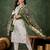 white fancy blended cotton kurta set