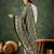 white fancy blended cotton kurta set