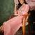 pink fancy silk blend kurta set